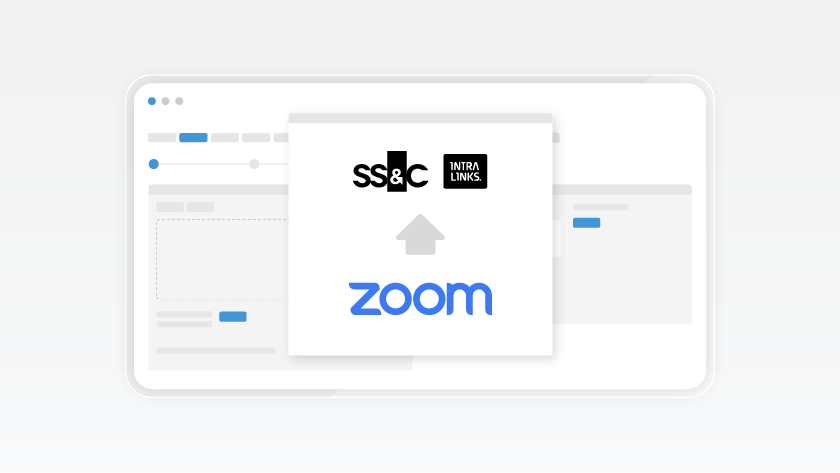Screen of Zoom integration feature